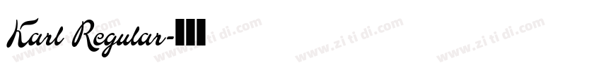 Karl Regular字体转换